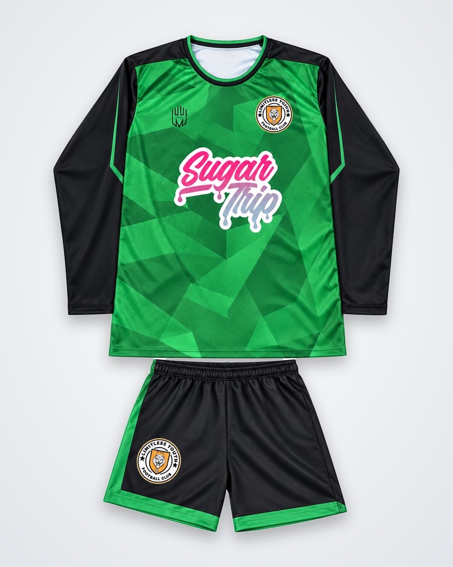 LYFC Goalkeeper Kit – long sleeve green and black